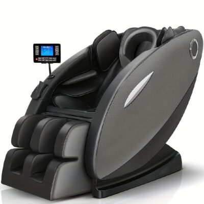 كرسي تدليك كامل الجسم بتقنية انعدام الجاذبية مع مساجات متقدمة بواسطة أكياس الهواء، تسخين للظهر، مكبر صوت لاسلكي، قابلية ضبط الشدة وميزات الأمان – تصميم مريح للاستخدام المنزلي، متوافق مع الأرضيات الصلبة، تحكم عن بعد، جلد صناعي، كرسي تدليك للظهر، مقاعد للاسترخاء، مقاعد عصرية، بناء متين، مقاعد للصحة، لعشاق العافية